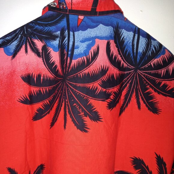 Hawaiian Cabana Print Men Shirt  Multicolor - Picture 4 of 9